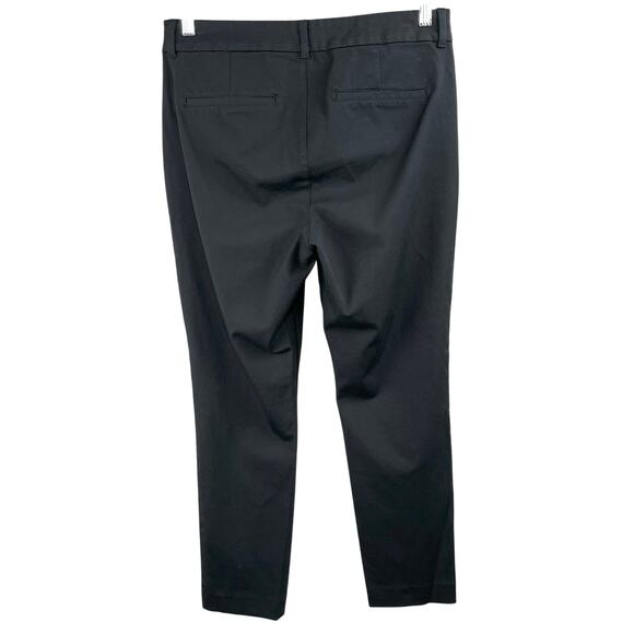 Old Navy Black High Rise Pixie Straight Ankle Pants Size 10 Casual Work - Picture 3 of 12